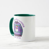 Dritter Platz hässlicher Pullover Gewinner Weihnac Tasse (Vorderseite Links)