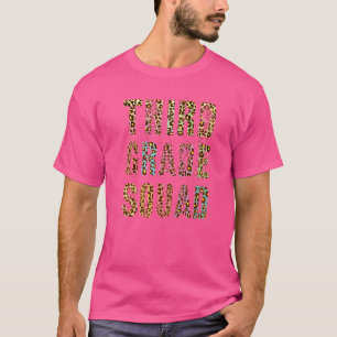 Dritter Platz-Leopard-Drucklehrer Hallo 3. T-Shirt