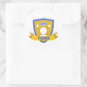 Dritter Platz Runder Aufkleber (Tasche)