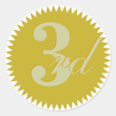 Dritter Preis: Golden Siegel Stickers (Vorderseite)