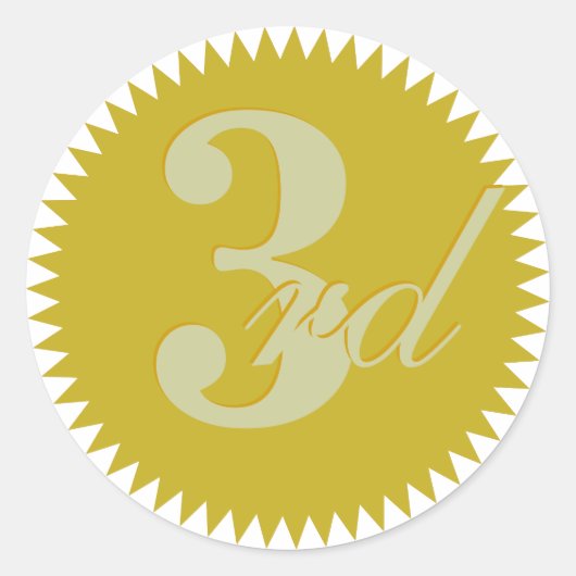 Dritter Preis: Golden Siegel Stickers (Vorderseite)