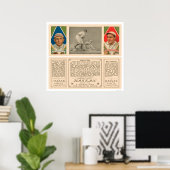 Dritter Red Sox Baseball 1912 stehlen Poster (Heimbüro)