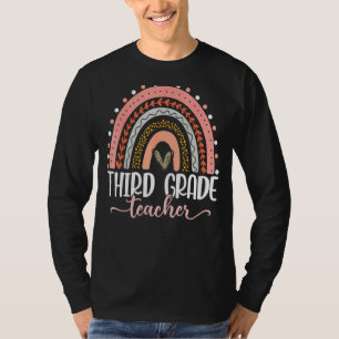 Dritter Schulleiter Lehre Liebe Inspirierte Erster T-Shirt
