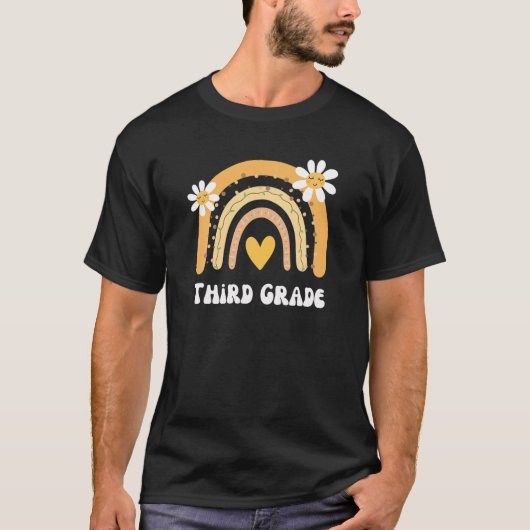 Dritter Schulleiter Niedlich Frühlingsblumen Daisy T-Shirt (Vorderseite)