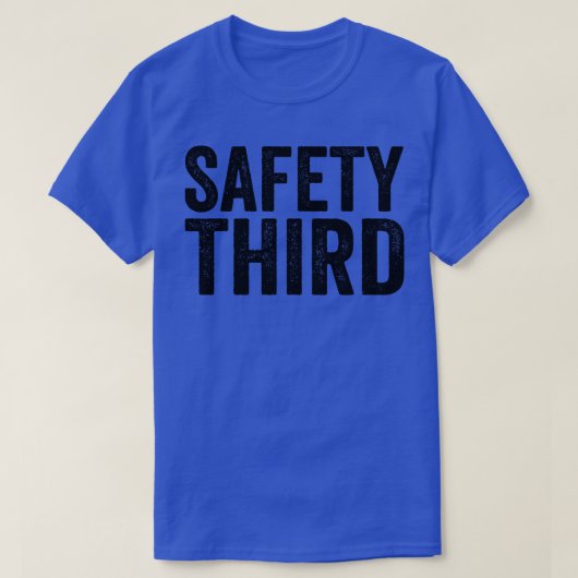 Dritter schwarzer Schriftart im Text T-Shirt (Design vorne)