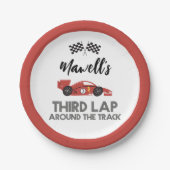 Dritter Startschuss für den Rennwagen zum Geburtst Pappteller (Vorderseite)