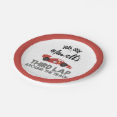 Dritter Startschuss für den Rennwagen zum Geburtst Pappteller (Schrägansicht)