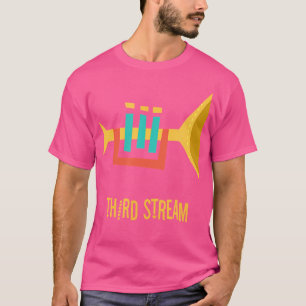 Dritter Stream - Vintage Jazz-Trompet-Musik T-Shirt