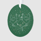 Dritter Tag der Weihnachtsfeier Ornament (Vorderseite)