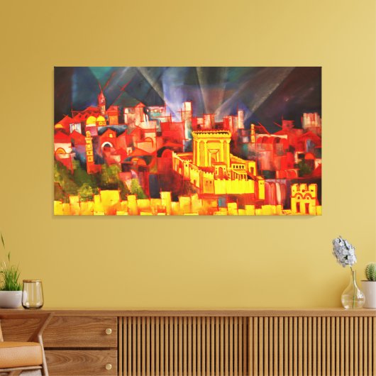 Dritter Tempel Leinwanddruck (Insitu (Wohnzimmer))