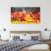 Dritter Tempel Leinwanddruck (Insitu (Schlafzimmer))