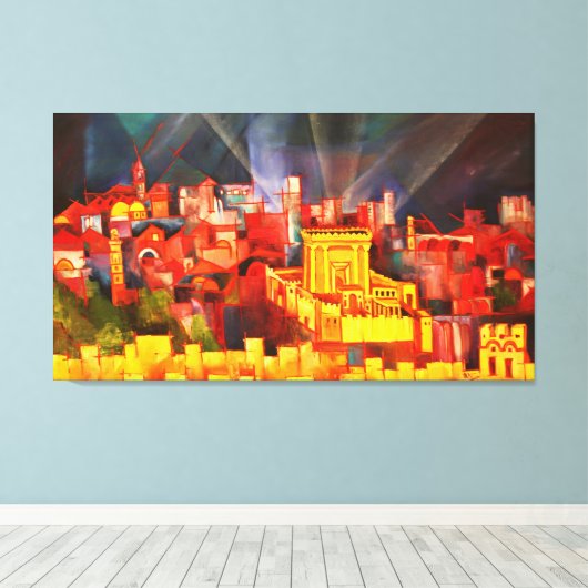 Dritter Tempel Leinwanddruck (Insitu (Holzboden))