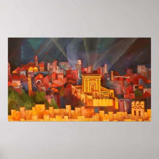 Dritter Tempel von Jerusalem Poster (Vorne)