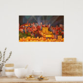 Dritter Tempel von Jerusalem Poster (Küche)