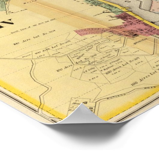 Dritter und vierter Vorort Pommern Poster (Ecke)