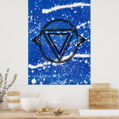 Drittes Auge Chakra - Dots One Poster (Küche)