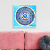 Drittes Auge Chakra Mandala Leinwand Art (Insitu (Wohnzimmer))