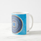 Drittes Auge Chakra Mandala-Tasse Kaffeetasse (VorderseiteRechts)