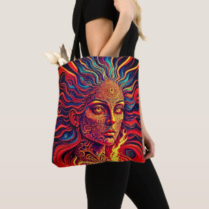 Drittes Auge Mädchen - Spirituelle Visionäre Kunst Tasche