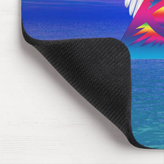 Drittes Auge mit Flügeln Mousepad (Ecke)