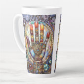 Drittes Auge Mystisches Palm Milchtasse (Linke Ecke)