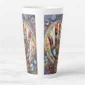 Drittes Auge Mystisches Palm Milchtasse (Vorderseite)