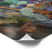 Drittes Auge Mystisches Palm Poster (Ecke)