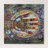 Drittes Auge Mystisches Palm Puzzle (Horizontal)
