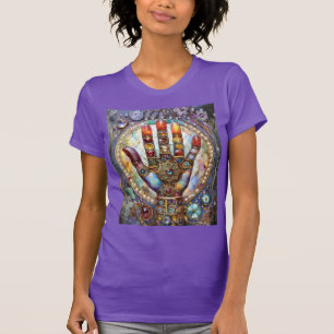 Drittes Auge Mystisches Palm T-Shirt