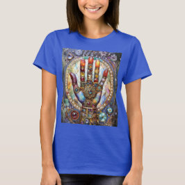 Drittes Auge Mystisches Palm T-Shirt