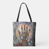 Drittes Auge Mystisches Palm Tasche (Rückseite)