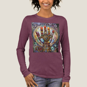 Drittes Auge Mystisches Palm Tri-Blend Shirt