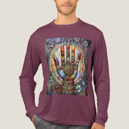 Drittes Auge Mystisches Palm Tri-Blend Shirt