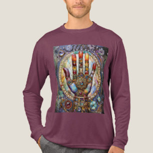 Drittes Auge Mystisches Palm Tri-Blend Shirt