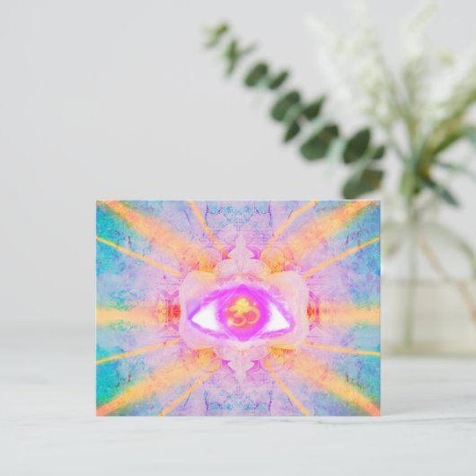 drittes Auge Postkarte (Stehend Vorderseite)