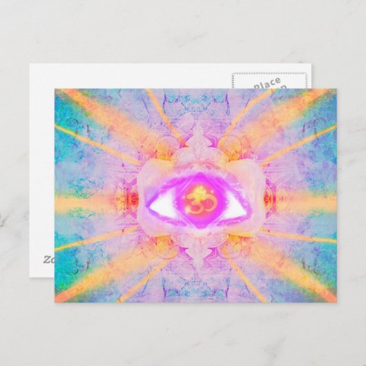 drittes Auge Postkarte (Vorne/Hinten)