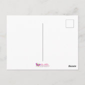 Drittes Auge - Türkisblau Gold Mandala Postkarte (Rückseite)