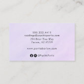 Drittes Auge und Hände Psychisches Medium Visitenkarte (Rückseite)