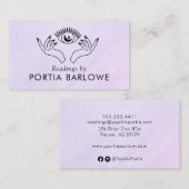 Drittes Auge und Hände Psychisches Medium Visitenkarte (Vorne/Hinten)