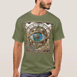 Drittes Auge Verzierte Fensterscheibe T-Shirt