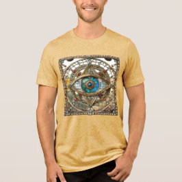 Drittes Auge Verzierte Fensterscheibe Tri-Blend Shirt