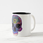 Drittes Augen-psychedelische Schädel-Tasse Zweifarbige Tasse (VorderseiteRechts)