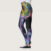 Drittes Augen-psychedelischer Schädel - Leggings (Links)