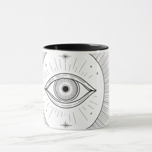 Drittes Augendesign - Ihr Tor zur Erkenntnis und z Tasse (Zentrum)