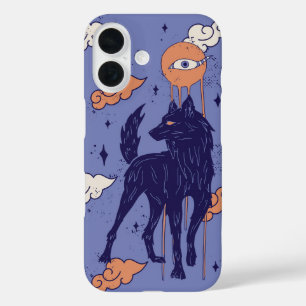 Drittes Augenhühnchen - Mystischer Wolf iPhone 16 Hülle
