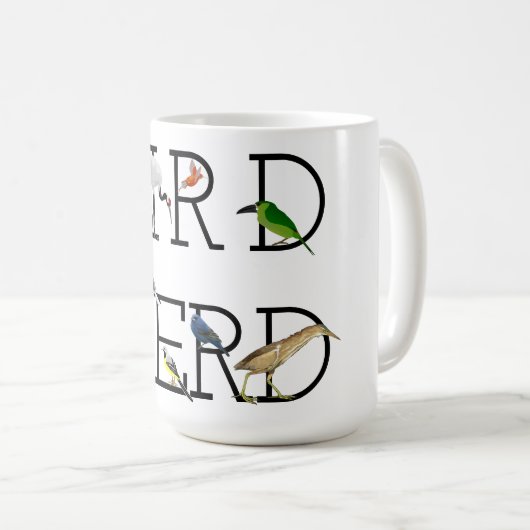 Drittes Bird-Nerd-Sortiment Kaffeetasse (VorderseiteRechts)