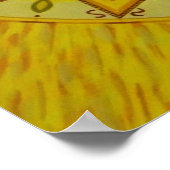 Drittes Chakra Mandala Poster (Ecke)