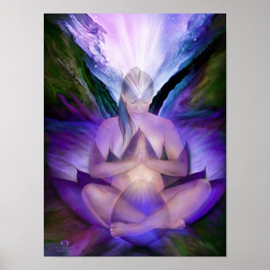 Drittes Eye Chakra Goddess Fine Art Poster/Print Poster (Vorne)