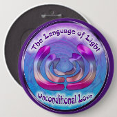 Drittes Eye Chakra-Symbol für bedingungslose Liebe Button (Vorne & Hinten)