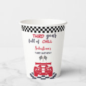 Drittes Fanggerät voller kühler dritter Kindergebu Pappbecher (Rückseite)